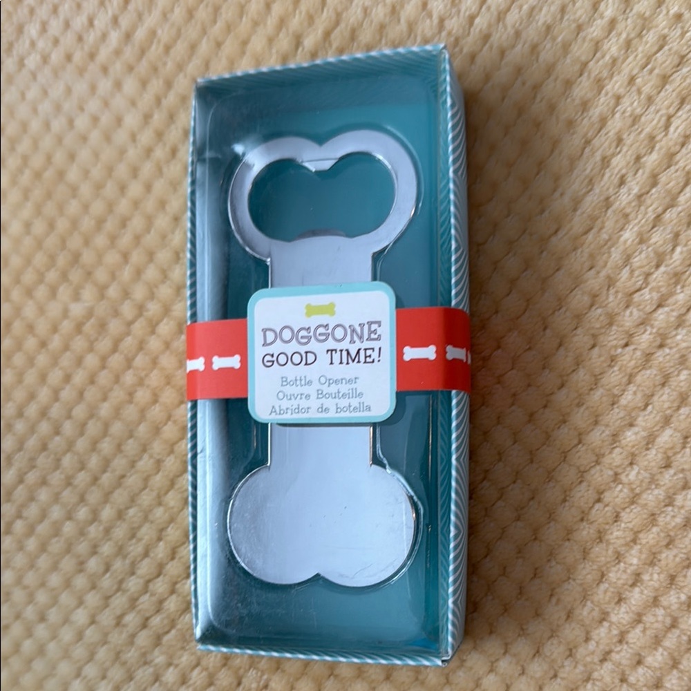 Silver Bone-Shaped Bottle Opener